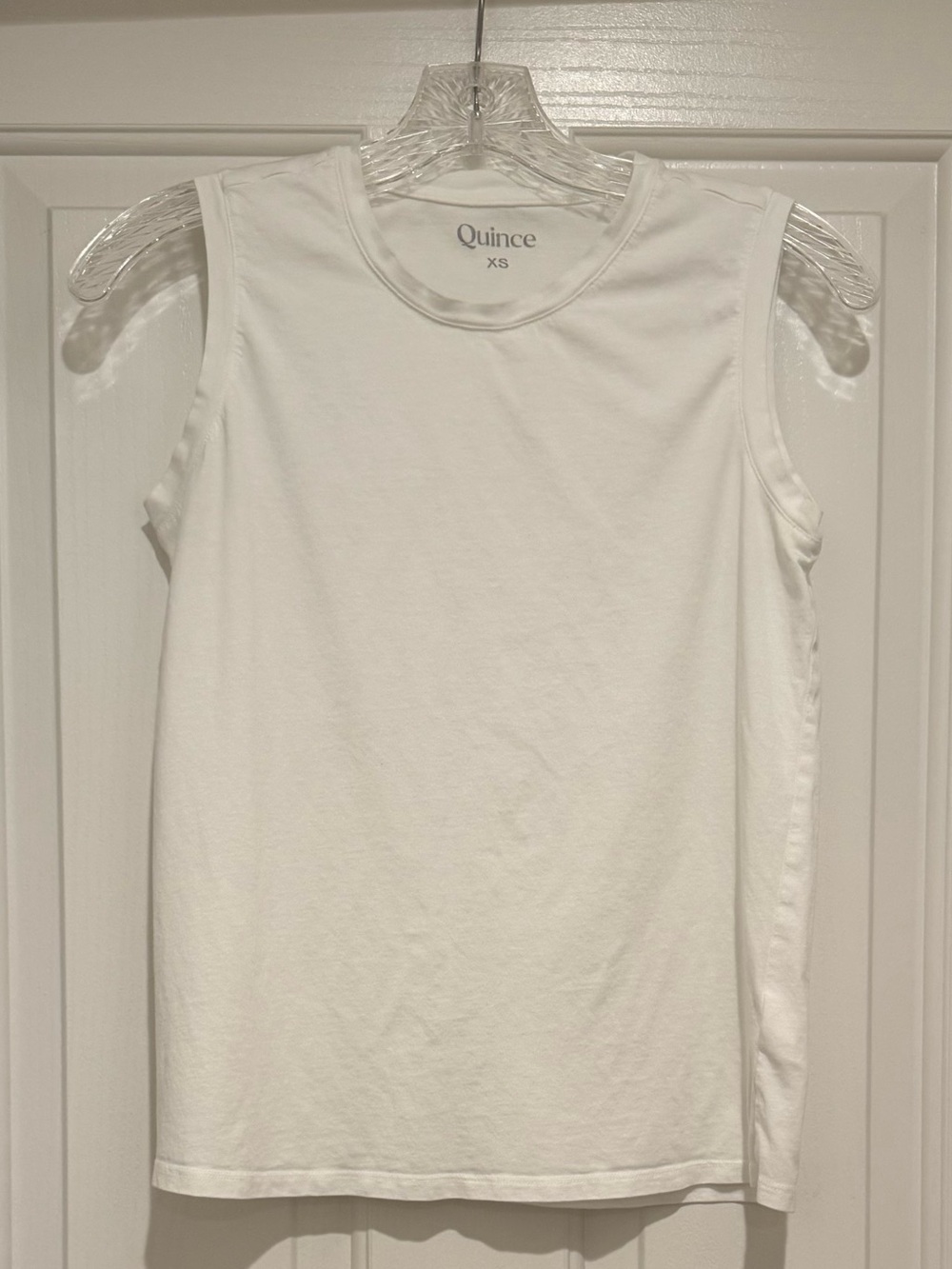 Quince Cotton Modal Muscle Tank in White